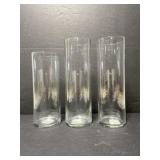 Lot of yankee candle glass hurricanes