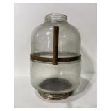 Large antique glass jar