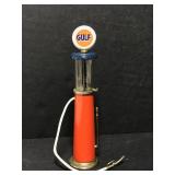 Vintage Gulf visible gas pump miniature replica