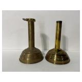 Pair of brass candlesticks