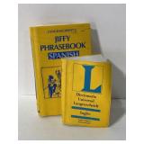 Lot of 2 vintage Spanish-English dictionaries