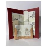 New Vintage block stamp print cards