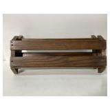 Lot of 2 vintage wood wall rack/shelves