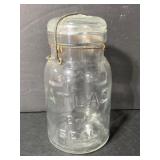 Vintage atlas seal glass jar