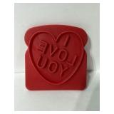 Vintage I love you sandwich stamper