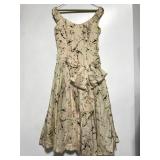 Vintage garden party floral print dress