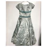 Vintage boat neck bridesmaid dress