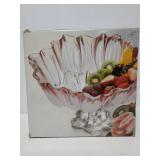 Home Beautiful glass footed flower bowl
