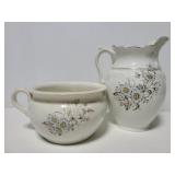 Antique pitcher and chamber pot