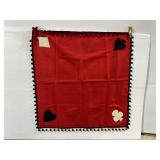 Vintage hand sewn card game table cloth