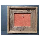 Old wood frame with hook