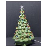 Vintage plaster lighted tree