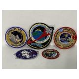 Lot of 5 NASA Apollo space mission patches