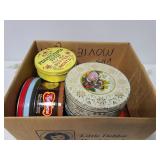 Collection of old tins