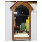 Walnut framed mirror