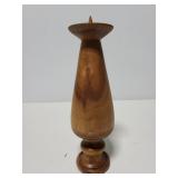Handmade wood candle pedestal