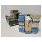 Argus 500 automatic film projector and slides