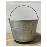 Galvanized large metal pail
