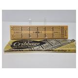 Vintage Cardinal wood cribbage game