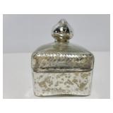 Small glass lidded tricket dish