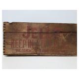 Old wood Jello crate box, salvage