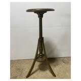 Vintage green washed wood plant stand