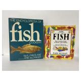 Lot of 2 fish hardcover cook books
