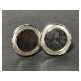 Sterling silver cuff links