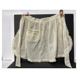 Vintage embroidered lace apron
