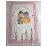 Large Peter Pumpkin Eater quilted piece