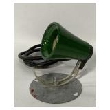 Vintage GE green ceramic single bulb lamp