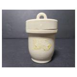 Small ceramic Made in England jar w/ lid