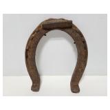 Old rusty horseshoe
