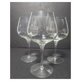 Trio of wine glasses