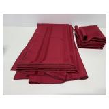 Red table linens