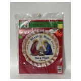 Vintage colortex stamped cross stitch kit