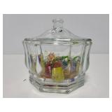 Jar of glass candies