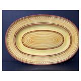 Large pier 1 painted yellow platter