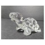 Stamped PH glass turtle