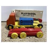 Vintage 1950s playskool take-apart truck