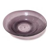 Purple art glass bowl