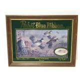 Pabst Blue Ribbon beer games birds bar sign