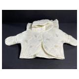 Vintage quilted baby jacket & swaddling set