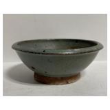 Small matte blue stone bowl