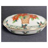 Mikasa small poinsettia dish