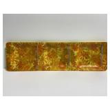 Vintage divided fiberglass tray