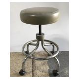 Vintage Clinton Industries adjustable metal stool