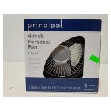 Principal 4in personal fan in box