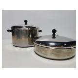 Vintage Faberware aluminum pot and pan