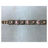Vintage porcelain cameo bracelet